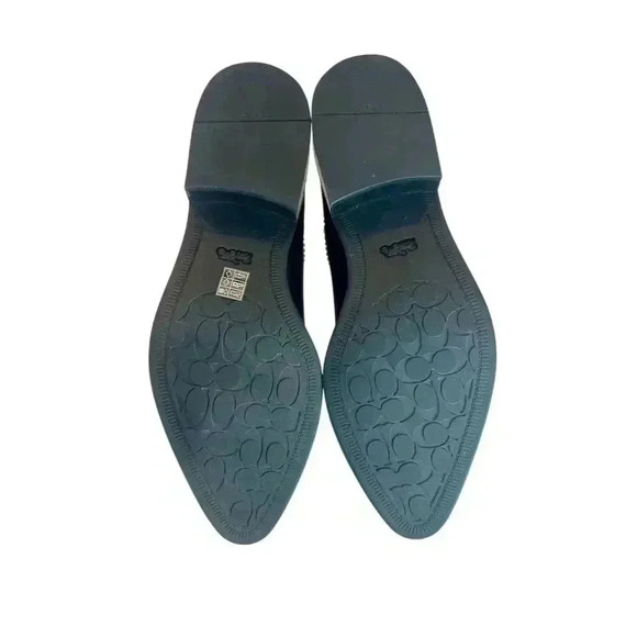 Coach Women's Black Chelsea Booties Beaded Chain Ankle Casual Shoes, size 8.5 - Picture 6 of 7